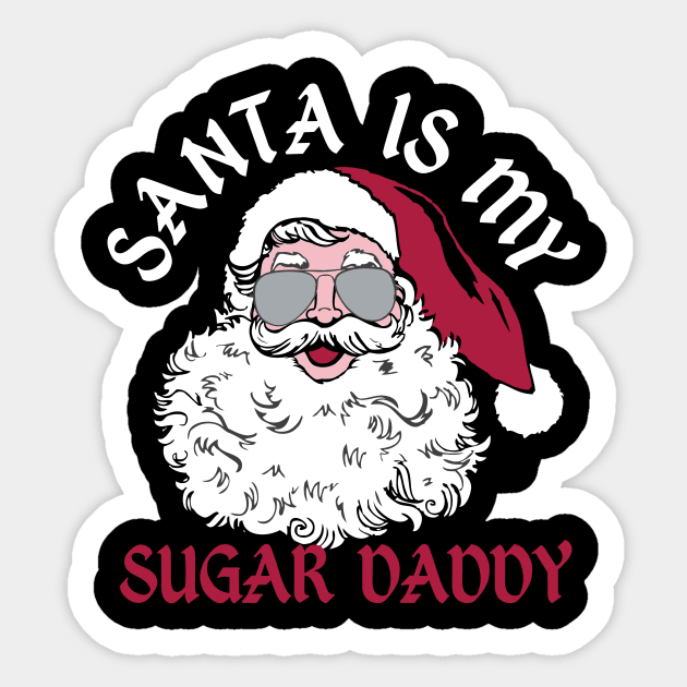 SANTA SUGAR DADDY Sticker by toddgoldmanart